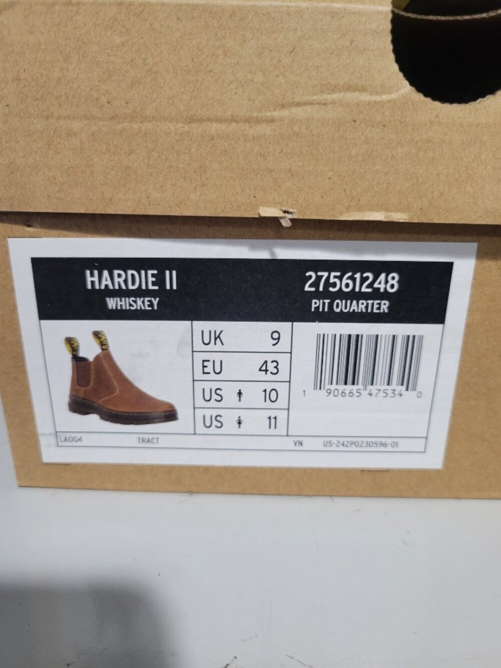 Dr Martens Hardie II Leather Chelsea Work Boots - Men's - Size 10 - Picture 7 of 7